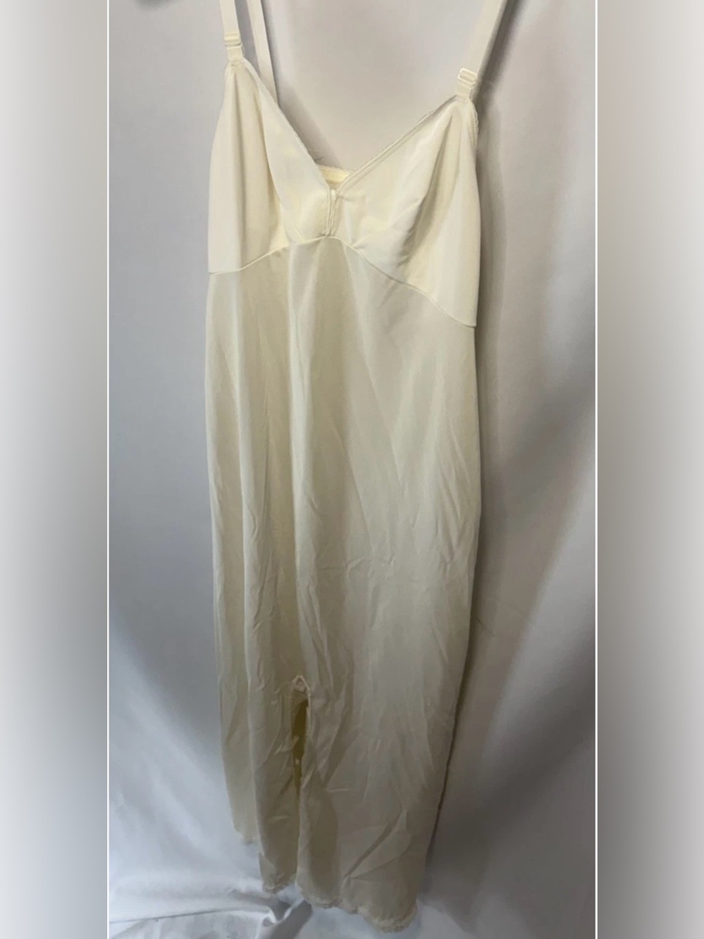 VTG Sears Women's Improved Doesn't Slip Anti Cling Full Formal Slip Dress Sz 36